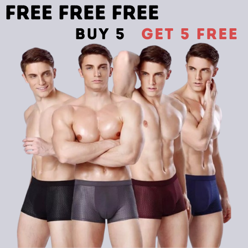 HyperFlex Mens Bamboo Underwear (BUY 5 GET 5 FREE OFFER)