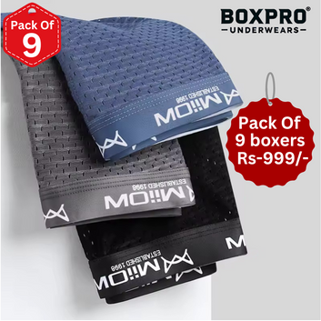 (𝐈𝐦𝐩𝐨𝐫𝐭𝐞𝐝) Milow (Set of 9) Underwears (Graphene Antibacterial Ice Silk)